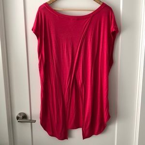 Wilfred Aritzia Open Back Pink T-Shirt Women’s Large